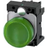Siemens luz de sinalização plana verde 24 V/AC, 24 V/DC SIRIUS ACT 3SU1102-6AA40-1AA0 1 unid. (3SU1102-6AA40-1AA0)