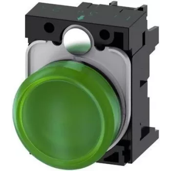 Siemens luz de sinalização plana verde 24 V/AC, 24 V/DC SIRIUS ACT 3SU1102-6AA40-1AA0 1 unid. (3SU1102-6AA40-1AA0)