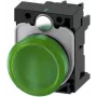 Siemens luz de sinalização plana verde 24 V/AC, 24 V/DC SIRIUS ACT 3SU1102-6AA40-1AA0 1 unid. (3SU1102-6AA40-1AA0)