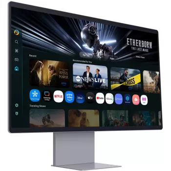 Monitor Samsung M90SF 81,3 cm (32 polegadas) 3840 x 2160 píxeis 4K Ultra HD OLED Prateado