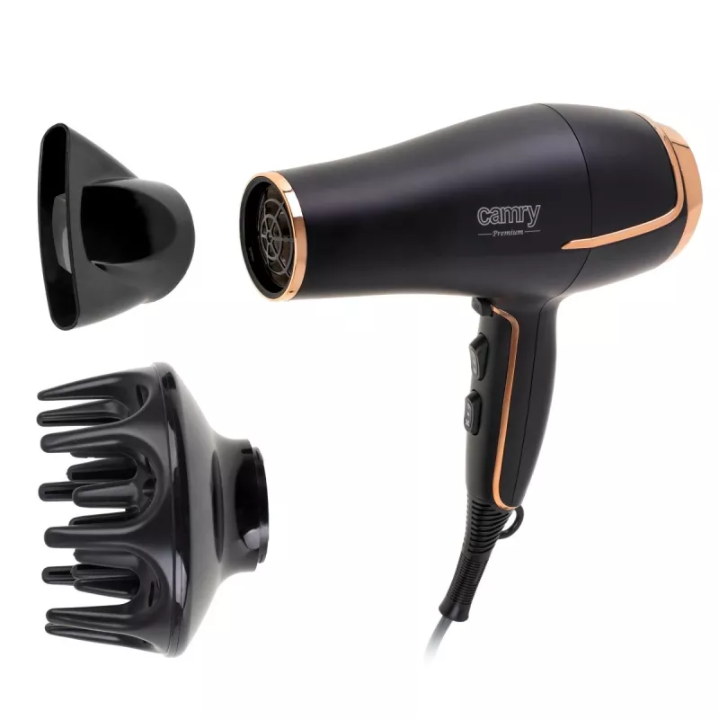 Secador de cabelo Camry CR 2255 preto, dourado 2000 W