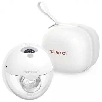 Bomba tira-leite Momcozy BP179-GR00BA-A 160 ml elétrica a pilhas, adaptador de corrente