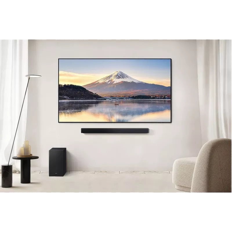 Barra de som Samsung HW-B450F/EN 2.1 canais Bluetooth com subwoofer sem fios, 300 W RMS, Dolby Audio, ARC