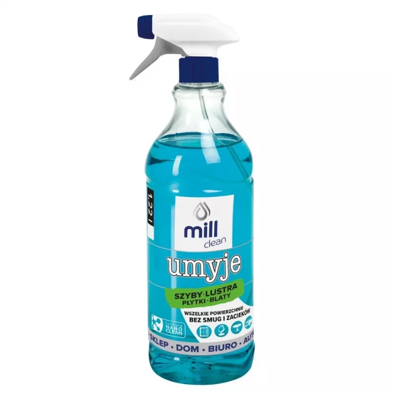 Limpa-vidros e azulejos Mill CLEAN Umyje, 1,22 L, para janelas, espelhos e cerâmica