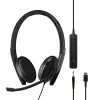 Headset EPOS ADAPT 165 USB-C II com fios arco de cabeça escritório/callcenter USB Type-C preto