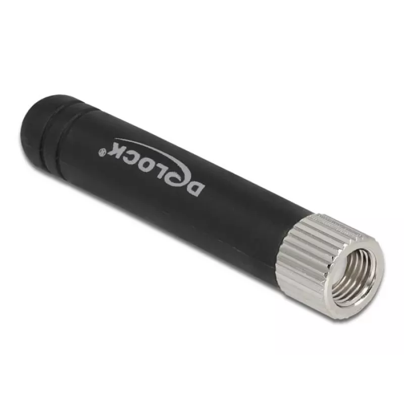 Antena WLAN 802.11 b/g/n DeLOCK conector macho RP-SMA 1,7 - 3,7 dBi preto