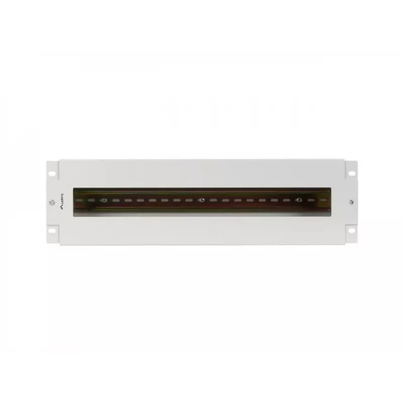 Lanberg AK-VDP103-S painel de distribuição de tensão de 19 polegadas 3U com calha DIN TS-35, cinzento