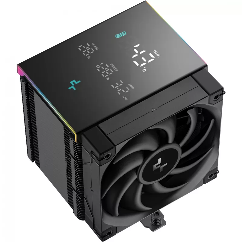 Dissipador de ar DeepCool AK500 Digital Pro 12 cm preto rolamento fluid dynamic