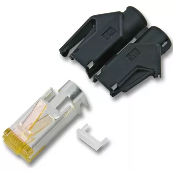 Cabo de rede Ethernet Secomp 21.05.9521 vermelho