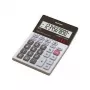 Calculadora de secretária Sharp EL-M711GGY prateada alimentada por energia solar calculadora de secretária simples com ecrã inclinado