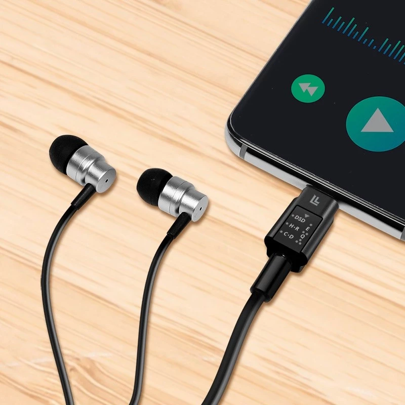 Adaptador de áudio DAC USB-C LogiLink. USB-C/M para 3,5 mm/F. preto