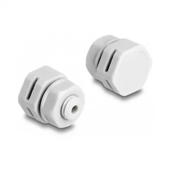 Tampão de ventilação DeLOCK M6 cinzento 2 unid. poliamida