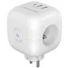Régua de tomadas QOLTEC 52548 com 3 tomadas AC e porta USB