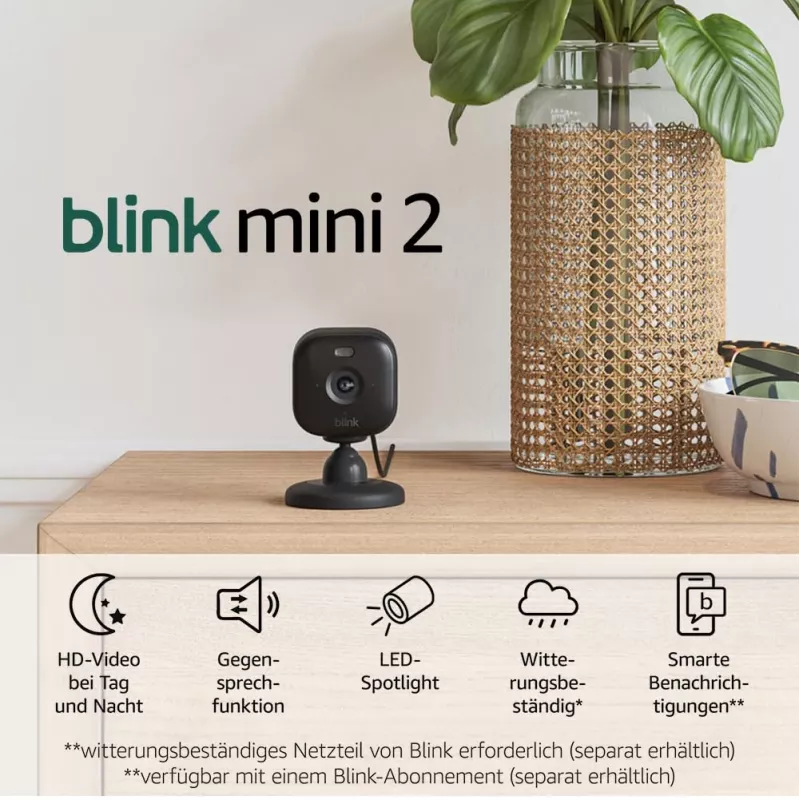 Câmara de vigilância IP Amazon Blink Mini 2 1080p