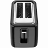 Torradeira elétrica, preta, 220-240V, 50-60Hz, 780-930W, 2 ranhuras, 3 modos, 7 níveis de tostagem