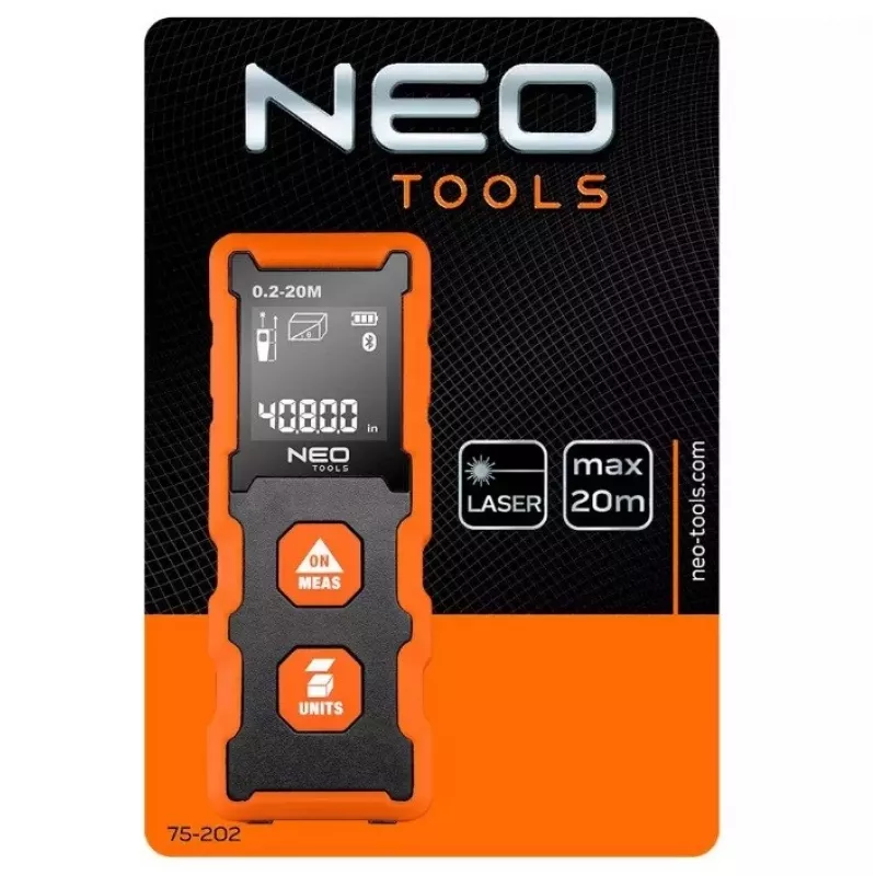 NEO Tools 75-202 telémetro laser, 20 m
