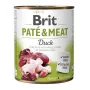 BRIT Paté & Meat com pato - comida húmida para cães - 800g