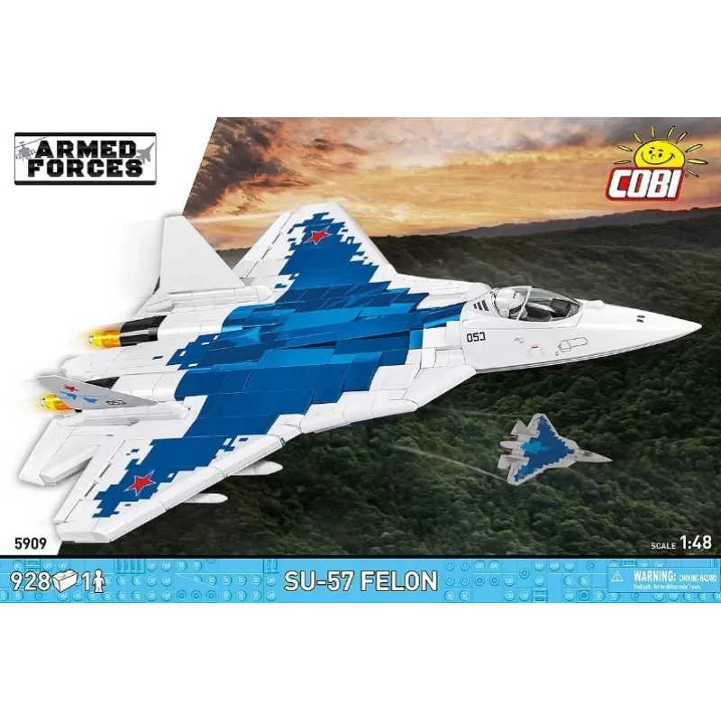 Conjunto de construção Cobi SU-57 Felon, 928 peças – modelo Cobi COBl-5909