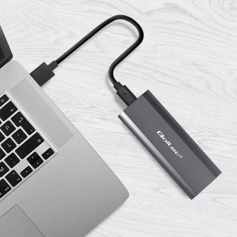 Caixa | compartimento NV2271 para disco M.2 SSD | SATA | NVMe | USB-C | 2TB