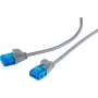 Cabo de rede S/CONN 08-22025 preto 1m Cat6 U/UTP