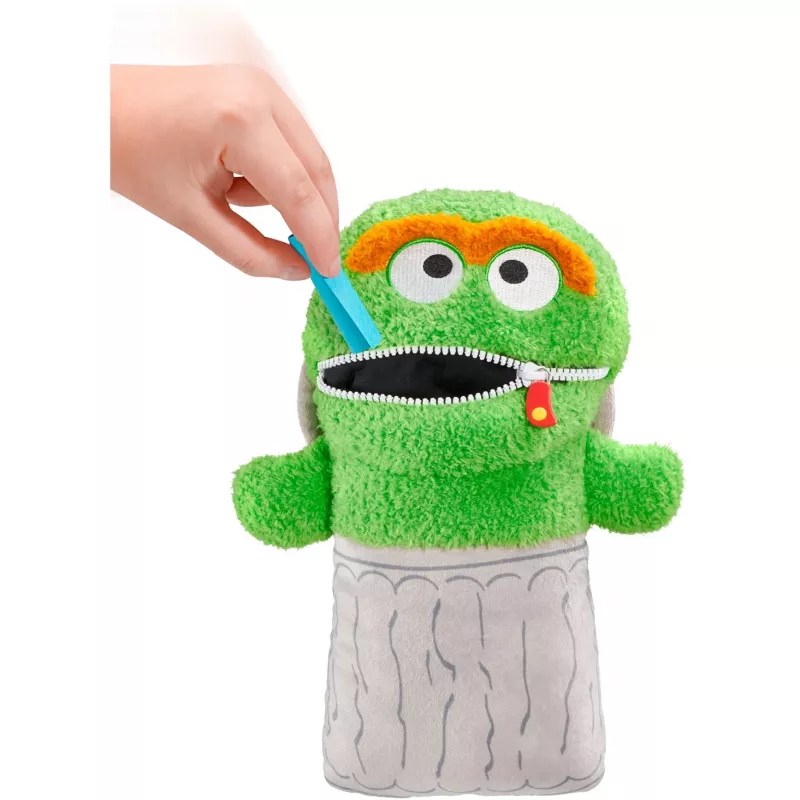 Peluche Schmidt Spiele Sesamstraße Oskar, brinquedo macio de personagem de tecido