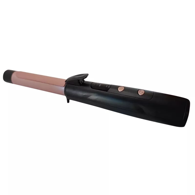 Adler AD 2120 modelador de caracóis sem fios USB, cilindro com revestimento de cerâmica e turmalina, ecrã LED, mín. 170 °C, preto/ouro rosa