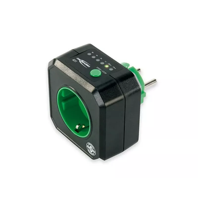 Tomada temporizada de poupança de energia Ansmann AES1 Zero Watt, preta