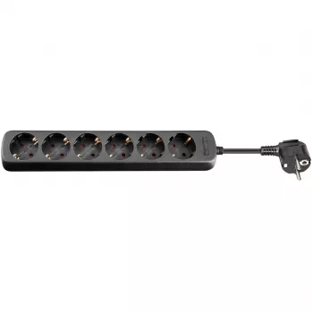 Extensão elétrica Goobay 38839 5m 6 tomadas com contacto de proteção interior/exterior preto