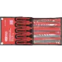 Conjunto de limas ks tools 5 peças modelo 140.3000 — conjunto de limas para metal, várias formas e tamanhos