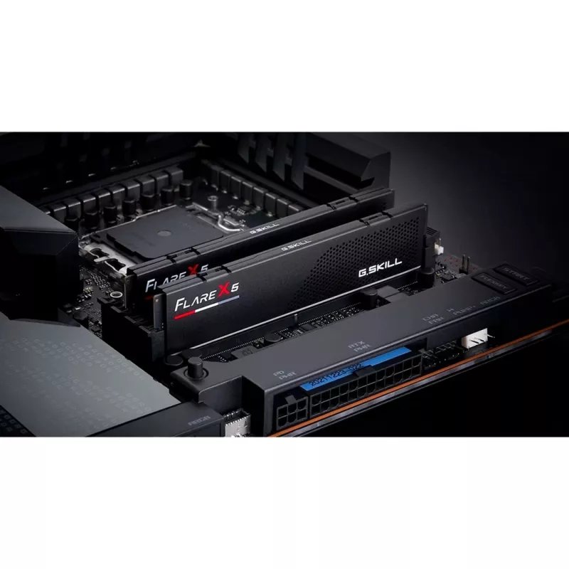 DIMM 96 GB DDR5-5600 (2x 48 GB) kit duplo, memória RAM preta, F5-5600J4040D48GX2-FX5, Flare X5, AMD EXPO