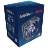 Dissipador de ar Akasa Alucia H4 12 cm preto azul rolamento hidrodinâmico