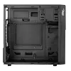Akyga AK19BK caixa de PC micro-torre, Micro-ATX / Mini-ITX, USB-C + USB 3.0 + 2x USB 2.0, sem fonte de alimentação, preto