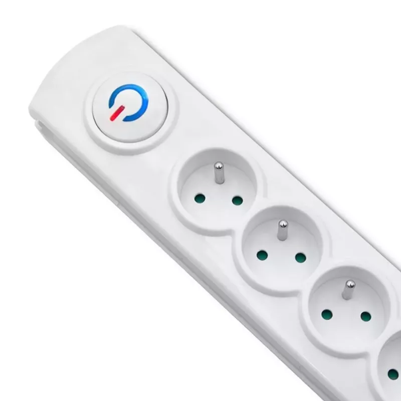 Proteção contra sobretensões Qoltec 50293 branco 8 tomadas AC 230 V