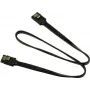 Inter-Tech - Cabo SATA - Serial ATA 150/300/600 - SATA para SATA - 50 cm - com trava (88885310)
