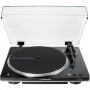 AT-LP70XBTBS, Gira-discos Preto/Prata, pré-amplificador phono integrado, Bluetooth, totalmente automático, acionamento por correia