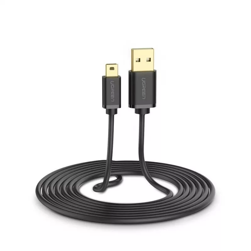 Cabo USB Ugreen - Mini-USB 480 Mbit/s 3 m US132 (preto)