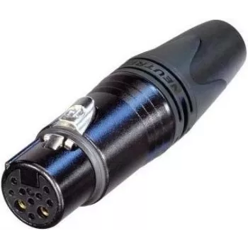 Ficha de cabo Neutrik NC10FXX-14-B XLR preto (NC10FXX-14-B)