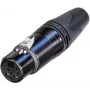 Ficha de cabo Neutrik NC10FXX-14-B XLR preto (NC10FXX-14-B)