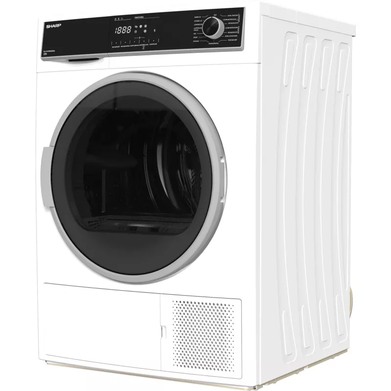 Máquina de secar roupa Sharp KD-HHH8S8GW3-DE de instalação livre carga frontal 8 kg branco