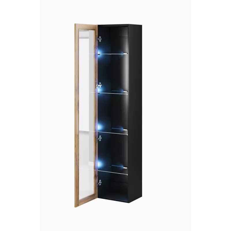 Conjunto de armários de sala Cama VIGO 3 preto/carvalho wotan