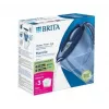 Jarra filtrante de água BRITA Marella 2,4 l com 3 cartuchos Pure Performance, Maxtra Pro, azul