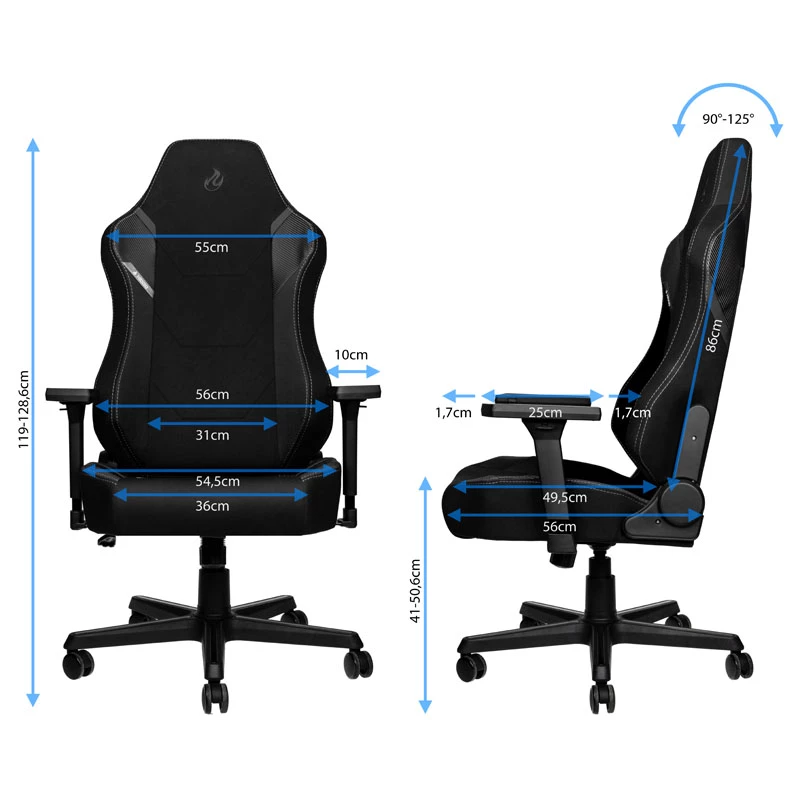 Nitro Concepts X1000 assento acolchoado encosto acolchoado