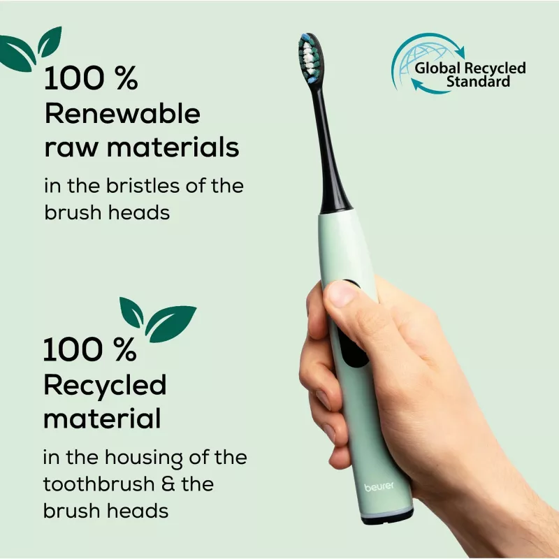Escova de dentes Beurer SC 50 hortelã-pimenta escova de dentes sónica verde Planet 10515