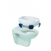 Elevador de sanita HERDEGEN Sahag 580540 azul branco redondo 410×420×110 mm polipropileno, carga máxima 185 kg