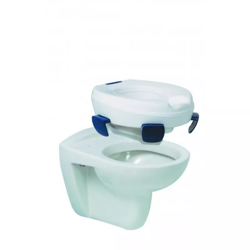Elevador de sanita HERDEGEN Sahag 580540 azul branco redondo 410×420×110 mm polipropileno, carga máxima 185 kg