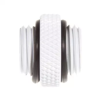 Adaptador Bitspower reto, rosca macho G1/4 – rosca macho G1/4, branco (BP-DWWP-C42)