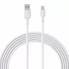 Cabo de nylon branco AUKEY CB-NAC1 USB-C para USB-A
