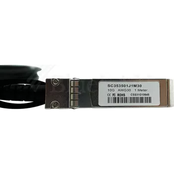 Cabo DAC BlueLAN compatível BlueOptics MCP2102-X03AB, SFP+ para SFP+, passivo, 10 Gbit/s, 5 m, preto (MCP2102-X03AB-BL)
