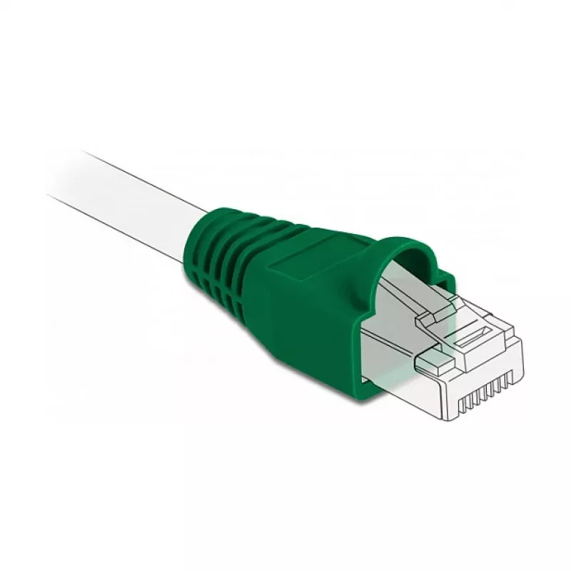 Alívio de tração para ficha RJ45 DeLOCK 86726 verde 20 unid.