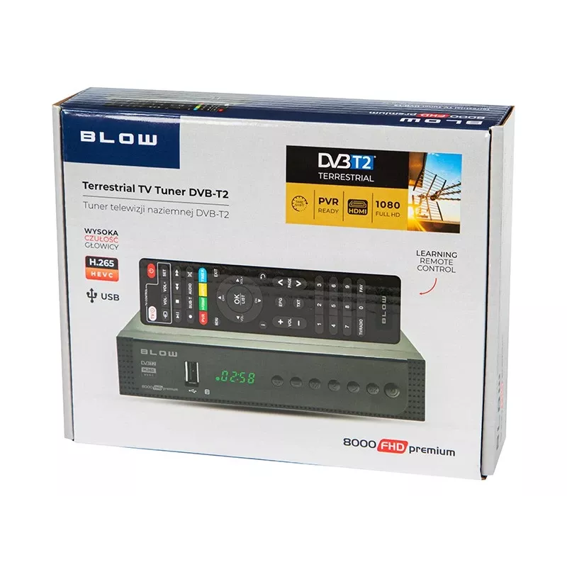 77-039# Descodificador sintonizador Dvb-t2 Blow 8000fhd Premium